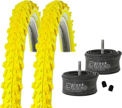 Produktbild von 1 Paar (2 Stück) Kenda Reifen SET 26" (50-559) MTB K-829 inklusive 2 Black Dingo Schläuche mit Autoventil