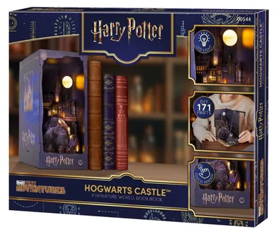 Immagine prodotto di Castello di Hogwarts Book Nook - Diorama in miniatura con LED
