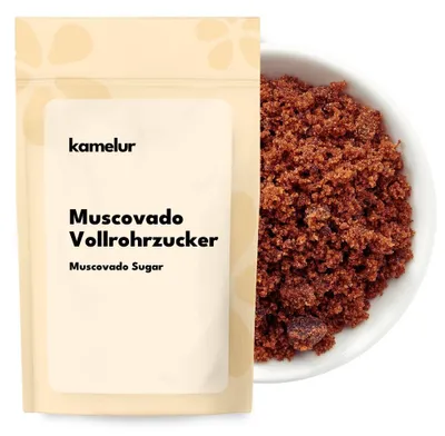 Produktbild von Kamelur® Muscovado Vollrohrzucker 1 kg