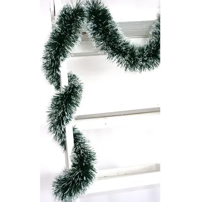 Produktbild von 6 x Dekogirlande mit Schneespitze 180 x 10 cm/pro Stück - Gesamtlänge 10,8 Meter - Weihnachtsgirlande - Tannengirlande - Weihnachtsgirlande