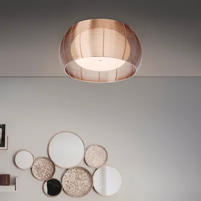 Immagine prodotto di Lampada BRILLIANT Plafoniera relax 50cm bronzo/cromo | 2x A60, E27, 30W, g.f. Lampade standard n. ent. | Adatto per lampade LED | Dimmerabile se si utilizzano lampade adeguate
