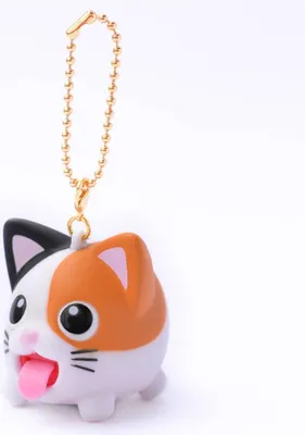 Produktbild von Schlüsselanhänger Jibber Pet Charms – dreifarbige Katze – Jabber Ball