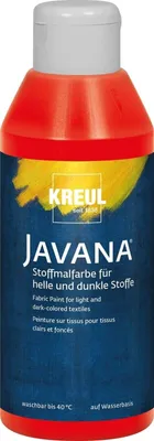 Zdjęcie produktu dla Kreul Javana Farba do tkanin Red 250 ml 1 szt.