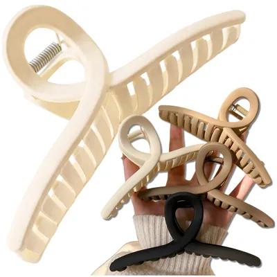 Produktbild von Große Hai-Haarspange, 13 cm, 4er-Set