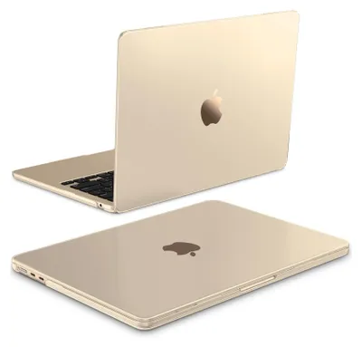 Produktbild von Fintie Hülle Kompatibel mit MacBook Air 13.6 Zoll M5 M4 M3 M2 A3449 A3240 A3113 A2681 (2026-2022), [100% Entspricht der Offiziellen Farbe] Premium Ultradünne Matte Hartschale Schutzhülle, Polarstern