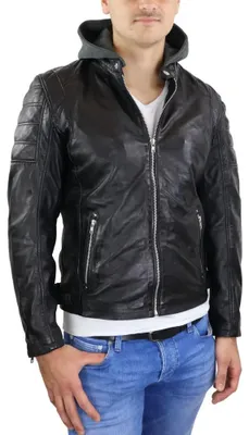 Produktbild von Brute Herren Lederjacke – Schwarz / 2XL