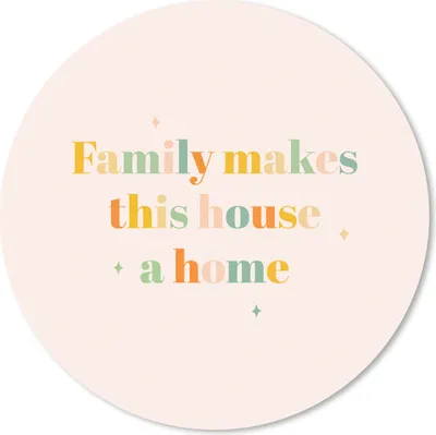 Produktbild von MuchoWow® Mauspad Mousepad Die Familie macht das Haus zu einem Zuhause - Zitate - Sprichwörter 20x20 cm - Mousepads - Maus Mat - Pad - Mausunterlage - Schreibtischmatte