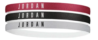 Zdjęcie produktu dla NIKE 9010/8 Jordan Headbands 3PK 1758 626 gym red/black/wolf gr - - Opaski na głowę