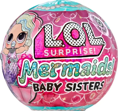 Obrázok produktu pre L.O.L. Surprise! Mermaids! Baby Sisters with Color Tails, Malá bábika, Žena, 4 rok / roky, Chlapec / dievča, Viacfarebný
