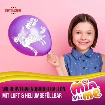Produktbild von Mia and Me Latexballons-Set 25cm 10 Stk Ballons für Luft  Helium Kindergeburtstag