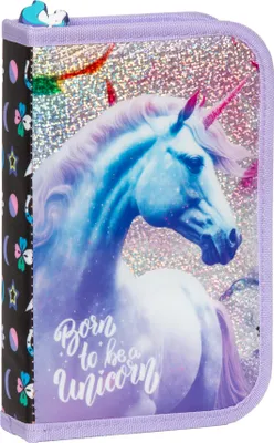 Produktbild von Einhorn Federtasche gefüllt Federmäppchen Federmappe Stifte Mäppchen Unicorn