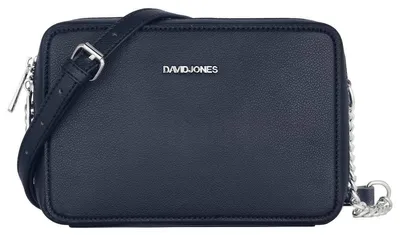 Zdjęcie produktu dla David Jones - Damska torebka na ramię - Torebka z materiału przypominającego skórę, kwadratowa, dla kobiet