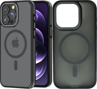 Produktbild von Wörleonline iPhone 15 Pro Hülle matte Optik MagSafe kompatible Handyhülle Case, Grau