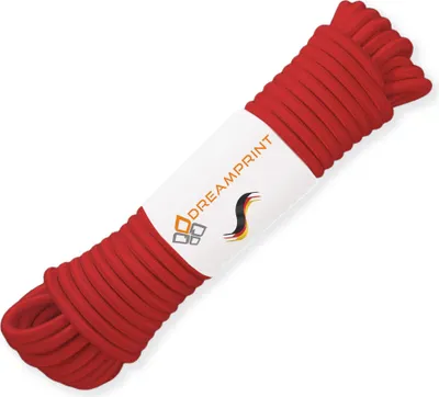 Produktbild von Dreamprint Expanderseil 10m Rot 6mm Ø – Gummiseil, Planenseil