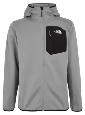 Productafbeelding van The North Face - Herenhoodie met volledige rits, fleece, model GT43863 (XXL) (Transparant grijs)