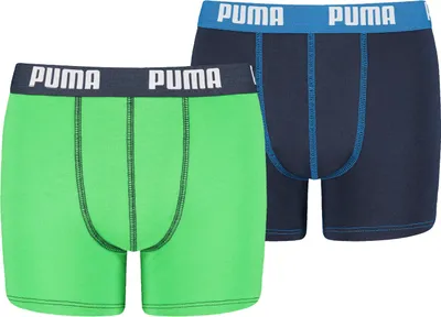Produktbild von PUMA BOYS BASIC BOXER 2P green / blue 164