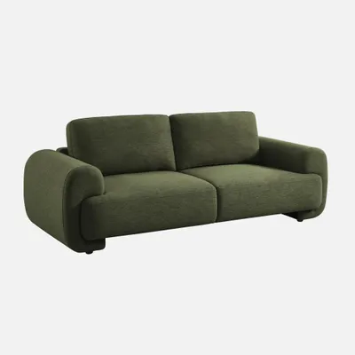 Produktbild von sweeek - 3-Sitzer Sofa mit Stoffbezug - Khaki