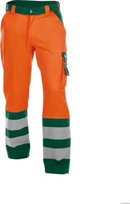 Produktbild von DASSY Warnschutzhose LANCASTER 290 gr. Gr. 62 STANDARD  orange/grün