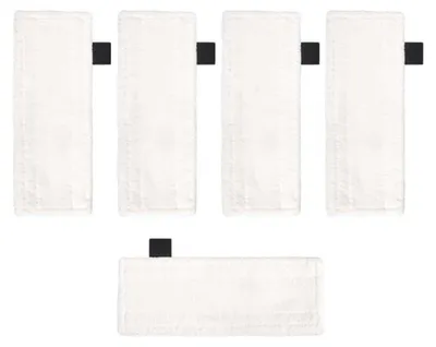 Obrázek produktu pro balení 5 ks návleků na mop z mikrovlákna, kompatibilní s parními čističi Kärcher EasyFix SC2, SC3, SC4 a SC5, náhradní návleky pro parní mopy, čisticí příslušenství