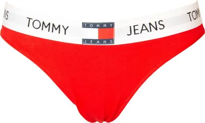 Immagine prodotto di Perizoma donna TOMMY JEANS mutanda cotone elasticizzato elastico a vista articolo UW0UW04956 thong, L, Cotone 90%,Spandex 10%
