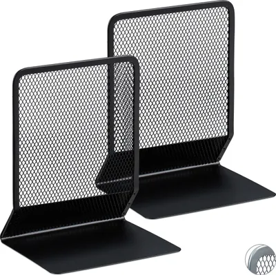 Produktbild von relaxdays Buchstütze groß 2er Set