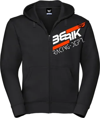 Produktbild von Berik Racing Zip Hoodie, schwarz/weiß, S