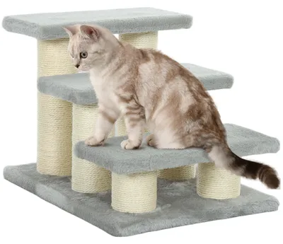 Produktbild von Hundetreppe 3 Stufen 34 cm Hoch Haustiertreppe für Katze Hunde