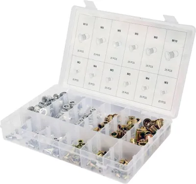 Produktbild von Yato YT-36480, Niete bündig, Aluminium, Kohlenstoffstahl, Messing, Edelstahl, Allzweck, Box, 300 Stück(e)