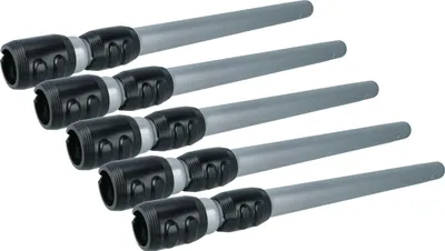 Produktbild von vhbw 5x Staubsaugerohr Ersatz für Philips ERC100519, 432200425841, CP9273 für Staubsauger - 35 mm Anschluss, 56 - 86,5cm Schwarz Silber