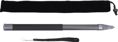 Produktbild von 115,75 Zoll unsichtbarer Selfie-Stick, passend für Insta360 X2 X3 X4 X5 ONE RS Action-Kamera, ausziehbare Stange, 9 Abschnitte, Ti-Grau