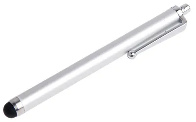 Immagine prodotto di Pennino touch screen universale - Esclusivo stylus per schermo tattile di tablet, smartphone, eReader - penna digitale per schermo, in elegante argento
