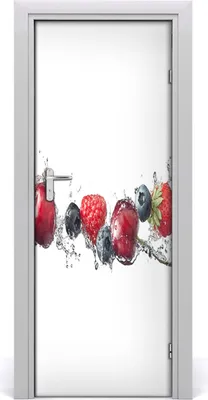 Produktbild von Tulup Türaufkleber 75x205 cm Dekorative Aufkleber Selbstklebend Wasserdichte Tapete Abnehmbar Schlafzimmer Wohnzimmer Wohnkultur - Beeren