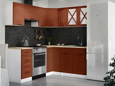 Obrázek produktu pro Rohová kuchyňská linka ASTRID 190x170cm - Brick