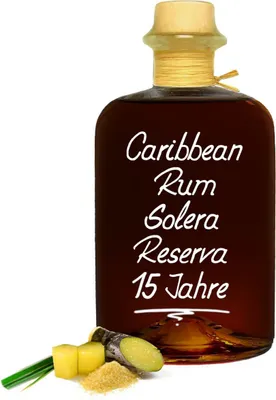 Produktbild von Rum 15 Jahre 0,7L Caribbean Ron Solera Reserva sehr weich 40% Vol. 700ml