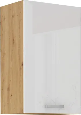 Obrázek produktu pro Horní kuchyňská skříňka ADARA - šířka 45 cm, bílá / dub artisan