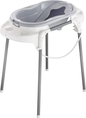 Produktbild von Rotho Babydesign Babywanne mit Wannenständer Top Stone Grey
