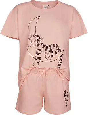 Produktbild von Winnie The Pooh Schlafanzug Damen Tiger On The Moon Solid rosa XL