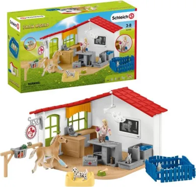 Produktbild von Schleich® Farm World Tierarzt-Praxis mit Haustieren 42502