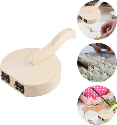 Produktbild von Tortilla Press Maker hölzern faltbare Küche Mehl Mais Backwerkzeug （runden）