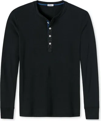 Produktbild von SCHIESSER Revival Herren Shirt - Langarm, Unterhemd, Karl-Heinz Schwarz L