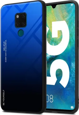 Produktbild von Cadorabo Hülle für Huawei MATE 20 Schutz Hülle in Schwarz Handyhülle TPU Etui Cover Case Tempered Glas