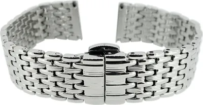 Produktbild von Minott  > Uhrenarmband 18mm > Edelstahl massiv silberfarben glänzend