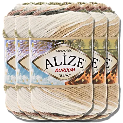 Obrázok produktu pre Alize 5x 100 g Burcum Batik vlna s farebným prechodom, háčkovanie, pletenie (1893)
