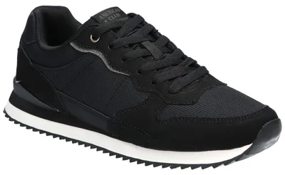 Produktbild von American Club AA53, Herren Sportschuhe, Memory Foam System, leichte Sneaker atmungsaktiv bequem, Schwarz 46