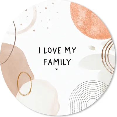 Produktbild von MuchoWow® Mauspad Mousepad Zitate - Ich liebe meine Familie - Familie - Sprichwörter 20x20 cm - Mousepads - Maus Mat - Pad - Mausunterlage - Schreibtischmatte
