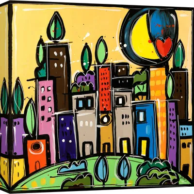 Obrázek produktu pro Barevný obraz na plátně - Wallas - Krásný den - 70X70 cm