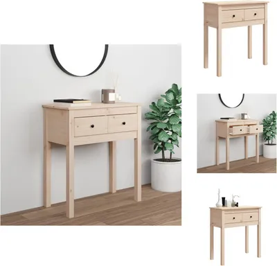 Obrázek produktu pro vidaXL Konzolový stolek 70x35x75 cm z masivního borovicového dřeva - Odkládací stolky