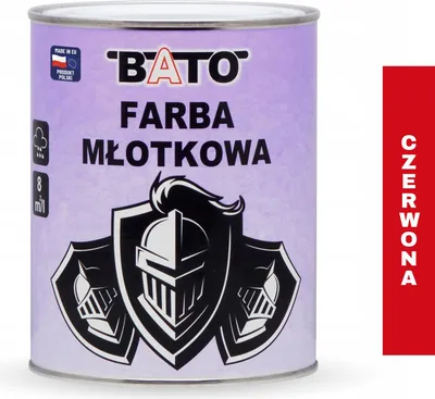 Obrázek produktu pro BATO kladívková barva na kov červená 0,8L