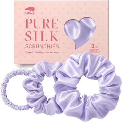Image de Lot de 3 élastiques à cheveux 100% en soie