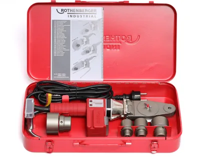 Immagine prodotto di Rothenberger CR-RJQ-40 set di saldatrici a bussola in valigetta da trasporto 10 pezzi, 650 W (036051)